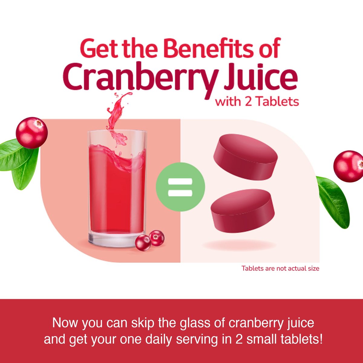 21st Century Cranberry Plus Probiotische Tabletten, 60 Stück