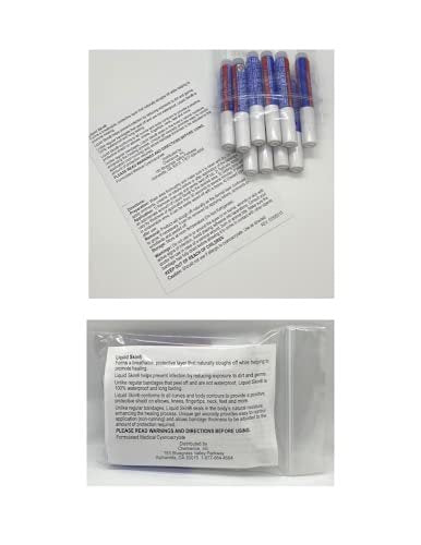 Medique Liquid Skin Bandage 10er-Pack – Transparenter Silikon-Wundversiegelung für Schnelle Heilung