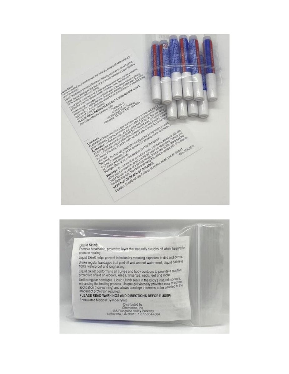 Medique Liquid Skin Bandage 10er-Pack – Transparenter Silikon-Wundversiegelung für Schnelle Heilung