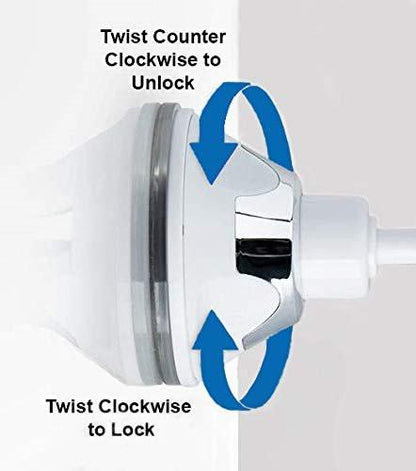 JiBen LED-beleuchteter 10-fach Vergrößerungsspiegel mit Saugnapf, helles diffuses Licht, 360° drehbarer Arm, kabellos für Zuhause und Reisen