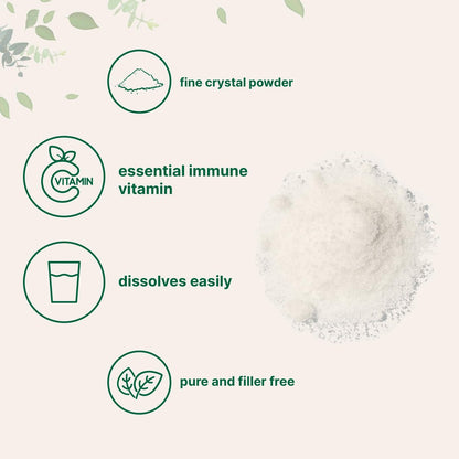 Micro Ingredients Reines Vitamin C Pulver, 2,2 Pfund (1 kg) | Ungeschmackvolles Ascorbinsäure-Präparat | Vitamine für Frauen und Männer | Nicht-GVO, glutenfrei