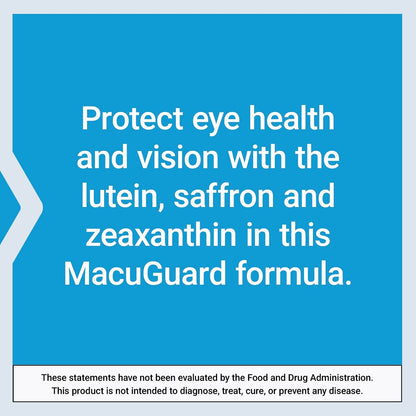 Life Extension MacuGuard Ocular Support mit Safran – Augengesundheit für scharfes Sehen – mit Lutein, Meso-Zeaxanthin, Zeaxanthin und Safran – Glutenfrei, Nicht-GVO – 60 Softgels
