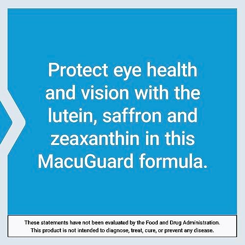 Life Extension MacuGuard Ocular Support mit Safran – Augengesundheit für scharfes Sehen – mit Lutein, Meso-Zeaxanthin, Zeaxanthin und Safran – Glutenfrei, Nicht-GVO – 60 Softgels