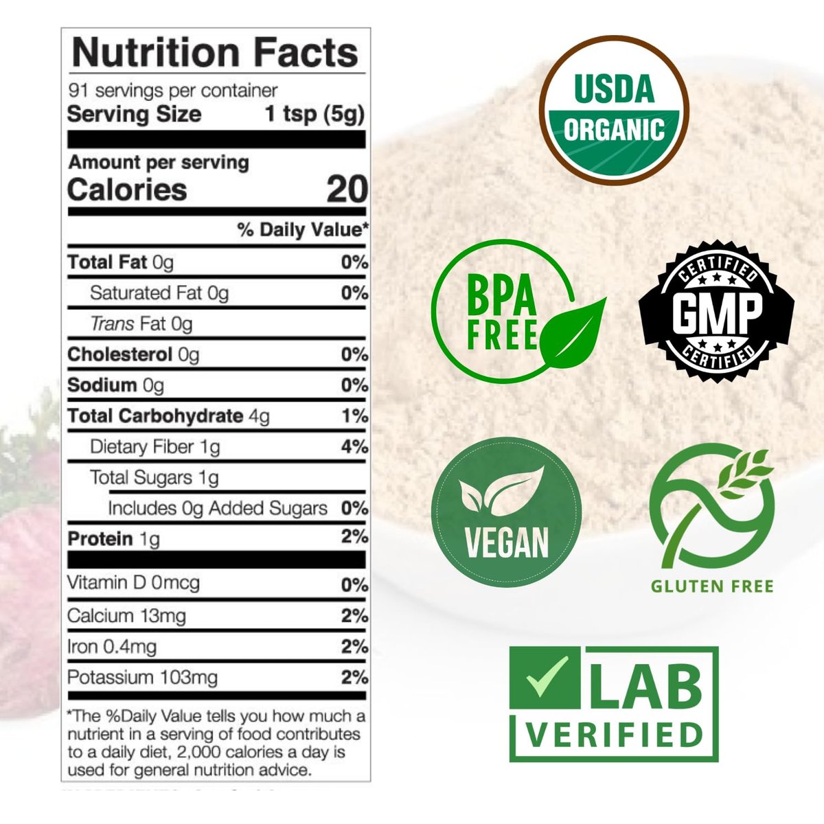 Rote Maca-Wurzelpulver, 454 g – Bio, roh, peruanisches Superfood für Frauen, USDA-zertifiziert, nicht gentechnisch verändert, vegan – Unterstützt Energie, Stimmung und Hormonhaushalt – glutenfrei