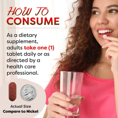 Best Naturals Rote Hefe Reis 1200 mg – 60 Tabletten (Citrinin-frei)