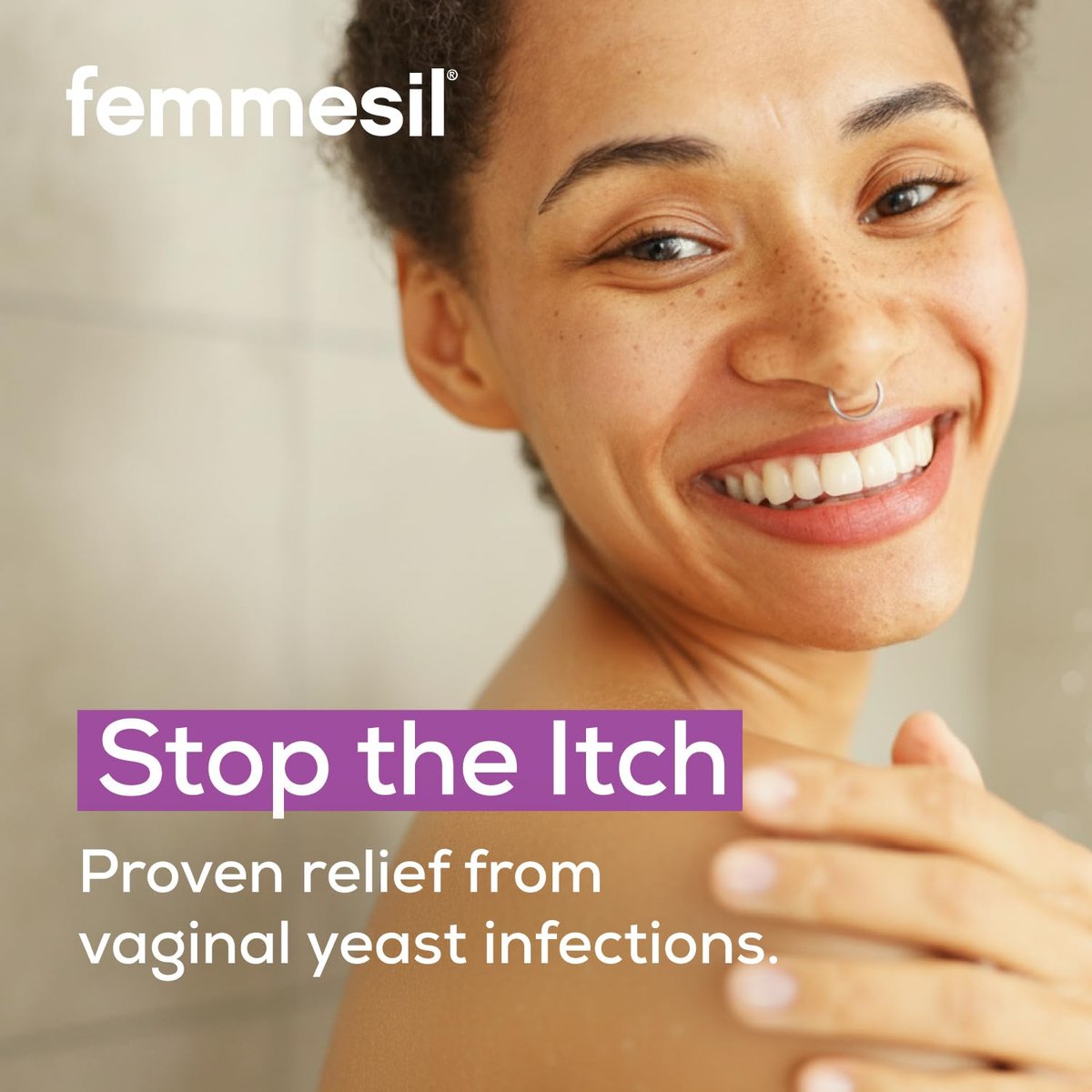 Femmesil Pilzinfektion Behandlung für Frauen mit Clotrimazol, Antimykotische Vaginalcreme zur Linderung von Juckreiz, Brennen und Unbehagen, 48 g Tube