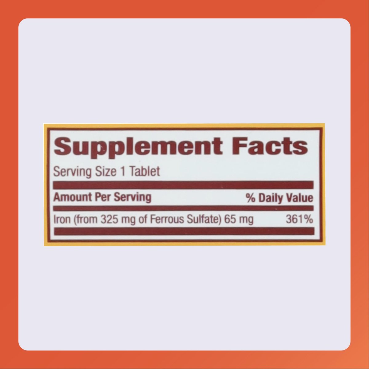 Rugby Ferrous Sulfat 325 mg Tabletten – Eisenpräparat für Frauen und Männer – 100 Stück (3er-Pack)