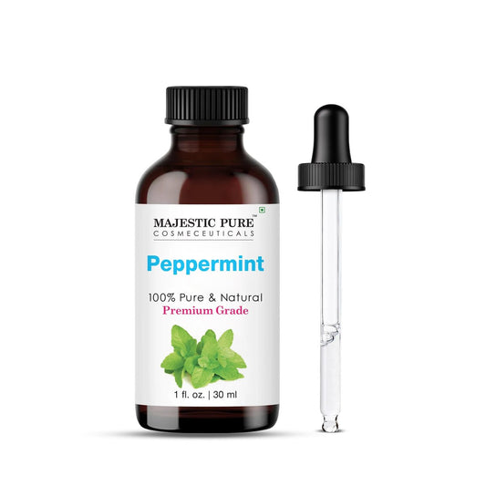 Majestic Pure Pfefferminzöl 100% rein und natürlich – 30 ml mit Glas-Dropper für Diffuser, Aromatherapie, Seifen- und Kerzenherstellung