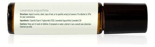 Plant Therapy Lavendel Öl 100% Rein, Fertig Verdünnter Roll-On, Aromatherapie, Therapeutische Qualität 10 ml