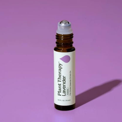 Plant Therapy Lavendel Öl 100% Rein, Fertig Verdünnter Roll-On, Aromatherapie, Therapeutische Qualität 10 ml