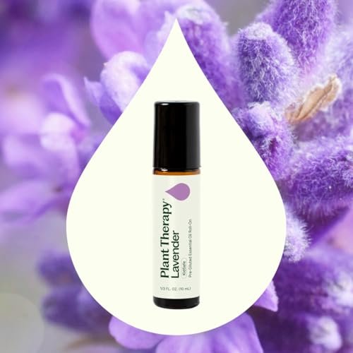 Plant Therapy Lavendel Öl 100% Rein, Fertig Verdünnter Roll-On, Aromatherapie, Therapeutische Qualität 10 ml