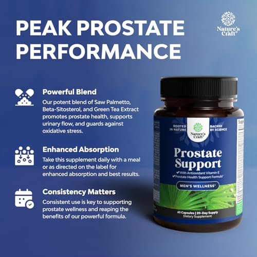 Herbal Saw Palmetto Männliches Nahrungsergänzungsmittel – Potenter Pygeum- und Sägepalmenextrakt mit Beta-Sitosterol & Grüntee für Männer zur Unterstützung der Harnwege & bei häufigem Harndrang – 60 Kapseln