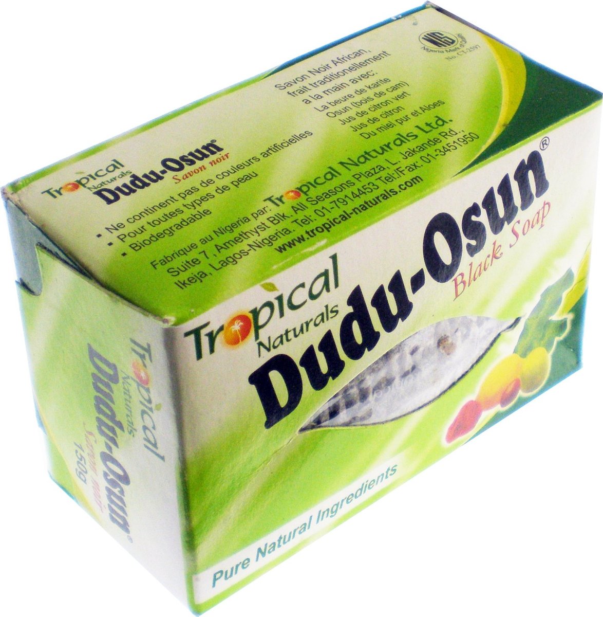 Dudu-Osun Afrikanische Schwarze Seife 150g (2er-Pack) – Traditionelle Naturseife für reine Haut