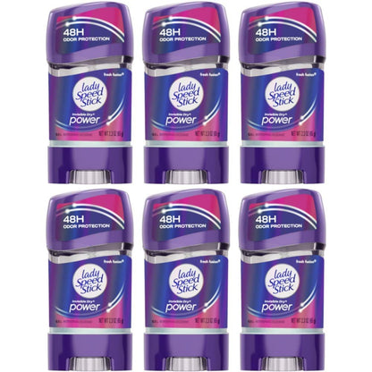 Lady Speed Stick 48H Antitranspirant Deo Gel Fresh Fusion 2,30 oz (6er-Pack)