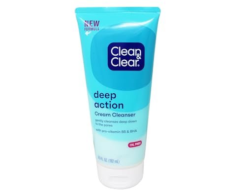 Clean & Clear Cremereiniger für empfindliche Haut, 6,5 Unzen (2er-Pack) – Tiefenreinigung für ein klares Hautbild