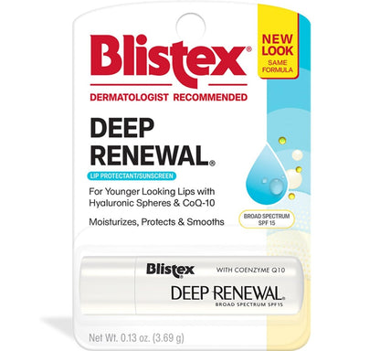 Blistex Deep Renewal Lippenpflege mit Sonnenschutz, 0,13 Unzen (3,69g) (4er-Pack)