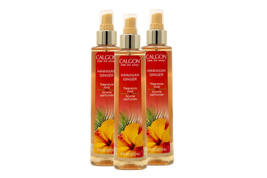 Calgon Hawaiian Ginger Duftnebel für den Körper 8 oz (3er-Pack) – Exotischer Frischekick