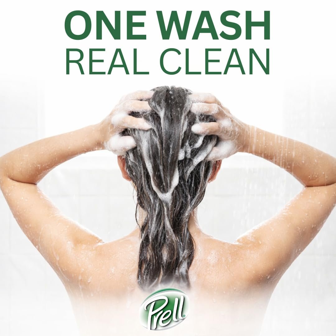 Prell Original Green Shampoo – Tiefenreinigendes Shampoo für Männer und Frauen | 13,5 oz | 3er-Pack