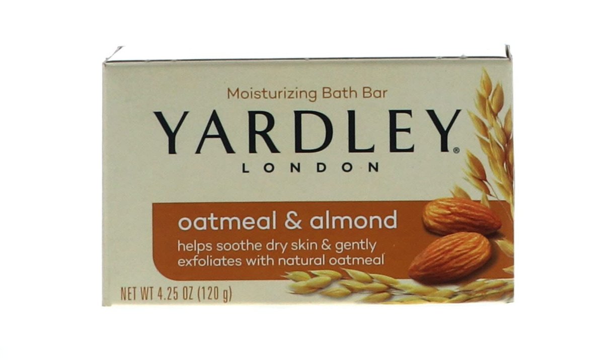 Yardley London Haferflocken Mandel Seifenbar 113g – Packung mit 2 Stück