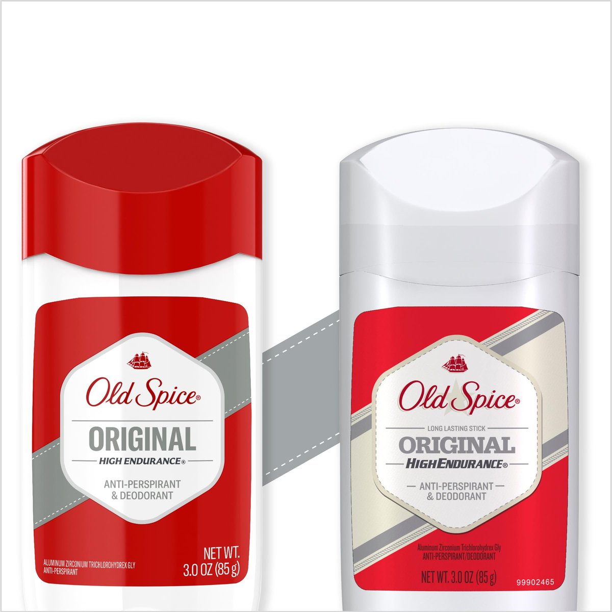 Old Spice High Endurance Antitranspirant & Deodorant, Original, 85 g (2er-Pack)