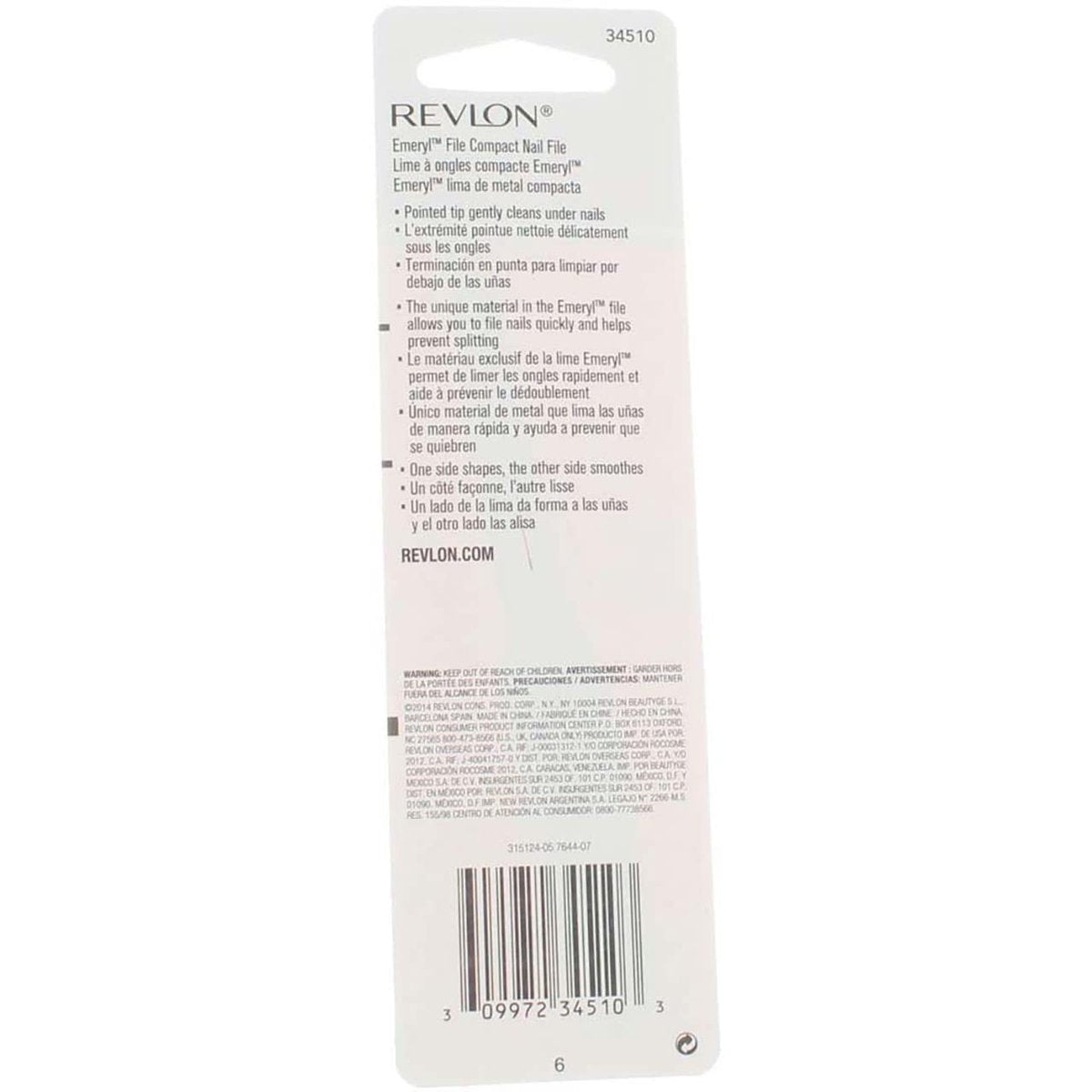 Revlon Emeryl Nagelfeile 2er-Pack – Transparente Feilen für natürliche und künstliche Nägel