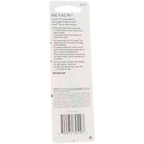 Revlon Emeryl Nagelfeile 2er-Pack – Transparente Feilen für natürliche und künstliche Nägel