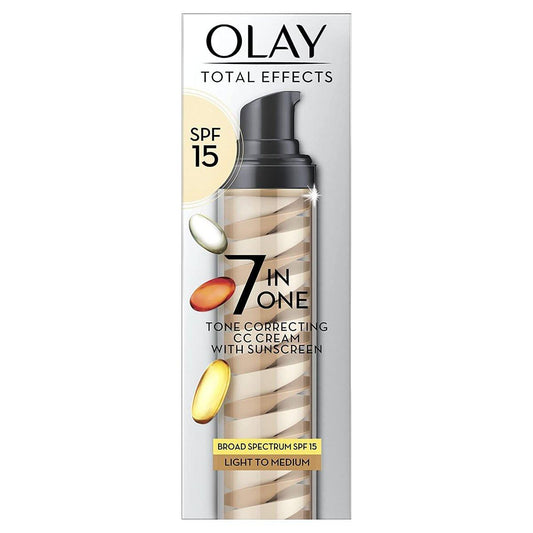 Olay Total Effects 7-in-1 Tone Correcting Feuchtigkeitspflege für das Gesicht, 1,7 oz | Hell bis Mittel