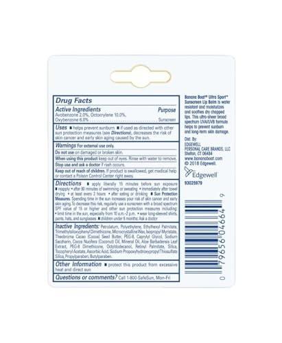 Banana Boat Sport Performance Sonnenschutz Lippenbalsam SPF 50 – 0,15 oz (Pack mit 8)