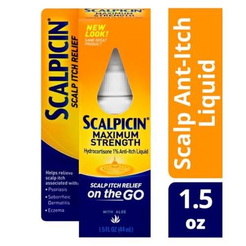 Scalpicin Max Stärke Kopfhaut Juckreiz Behandlung, 1,5 Unzen (Packung mit 4)