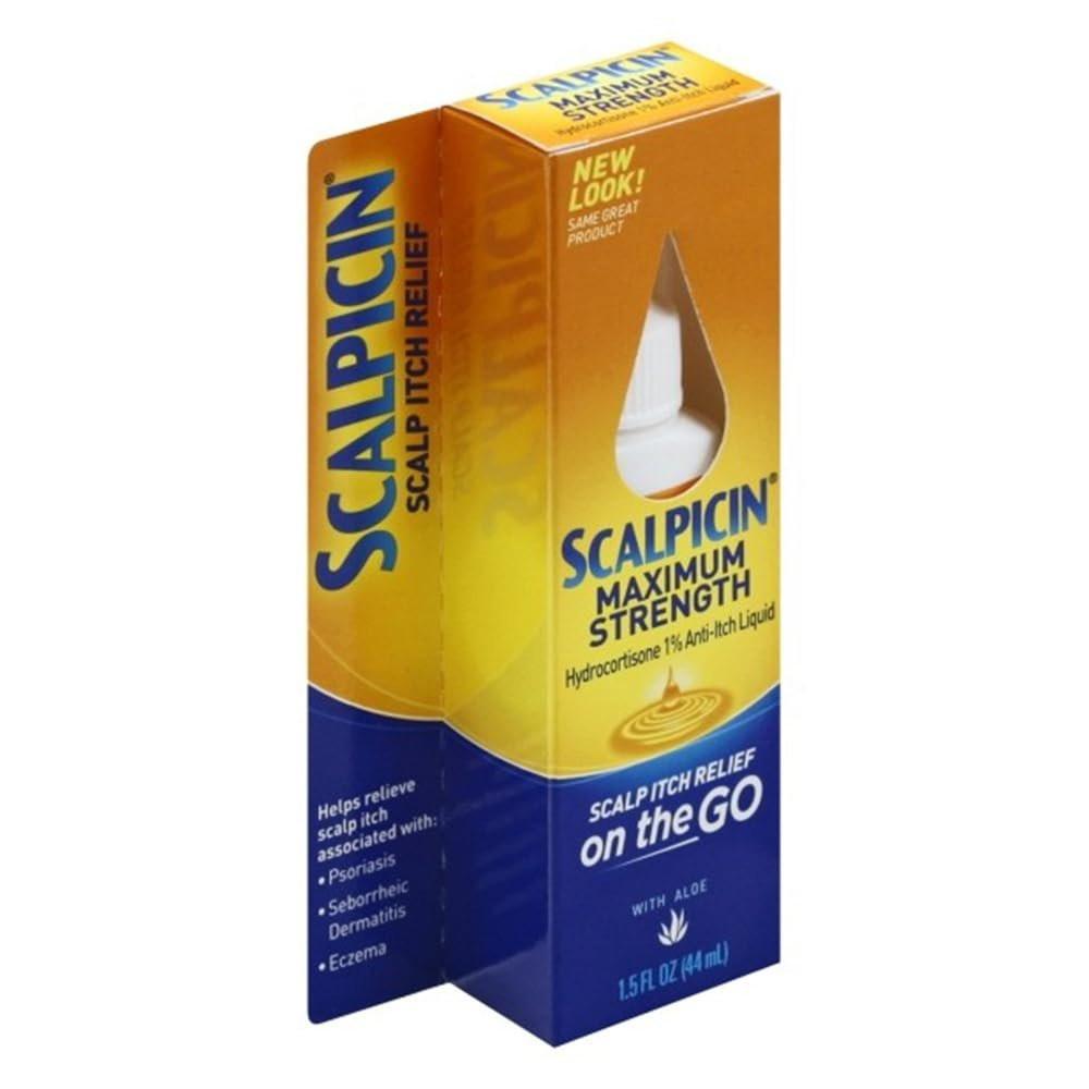 Scalpicin Max Stärke Kopfhaut Juckreiz Behandlung, 1,5 Unzen (Packung mit 4)