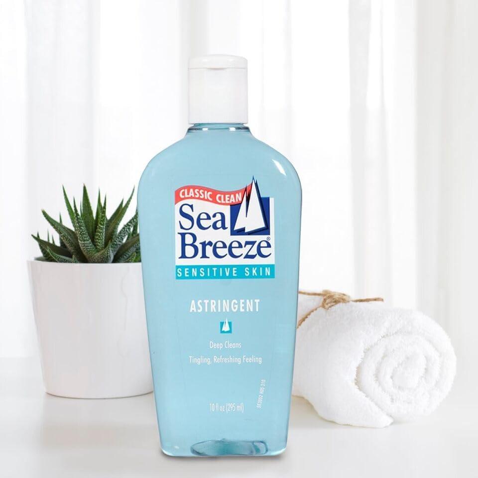 Sea Breeze Sensitive Skin Astringent 10 oz (6er-Pack) – Sanftes Gesichtswasser für empfindliche Haut