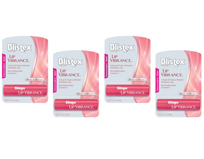 Blistex Lip Vibrance Lippenbalsam mit Schutzfaktor – 0,13 oz (4er-Pack)