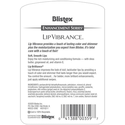 Blistex Lip Vibrance Lippenbalsam mit Schutzfaktor – 0,13 oz (4er-Pack)