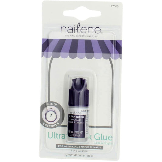 Nailene Ultra Quick Nail Glue 3er-Pack – 0,1 Unzen Klarer Nagelkleber