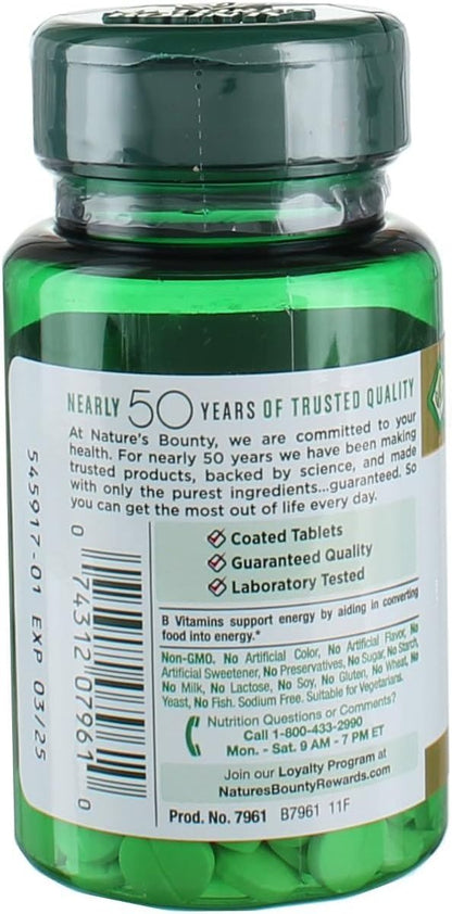 Nature's Bounty Biotin 1000 mcg Tabletten – 2er-Pack mit 200 Tabletten für gesunde Haare, Haut und Nägel
