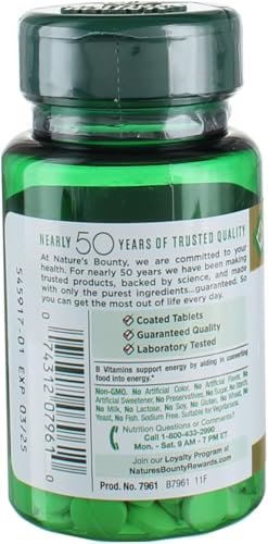 Nature's Bounty Biotin 1000 mcg Tabletten – 2er-Pack mit 200 Tabletten für gesunde Haare, Haut und Nägel