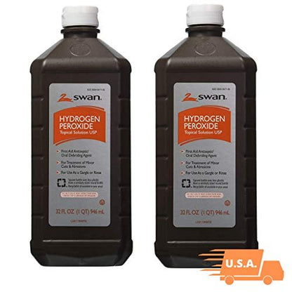 Swan Wasserstoffperoxid Lösung zur topischen Anwendung 16 Fl Oz (4er-Pack) oder 32 Fl Oz (2er-Pack)