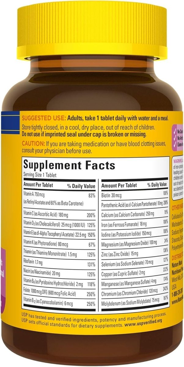 Nature Made Multivitamin für Frauen, 90 Kapseln (2er-Pack)