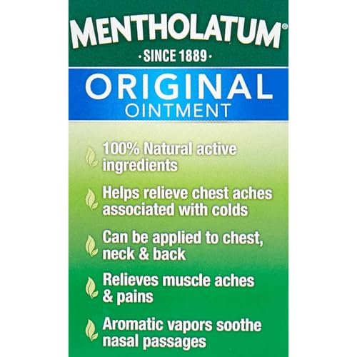 Mentholatum Original Salbe Beruhigende Linderung, Aromatische Dämpfe – 28 g (Packung mit 2)
