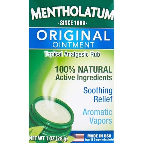 Mentholatum Original Salbe Beruhigende Linderung, Aromatische Dämpfe – 28 g (Packung mit 2)