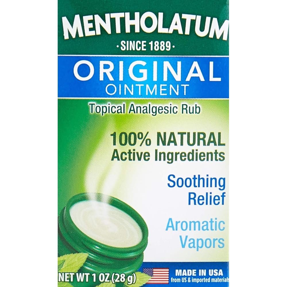 Mentholatum Original Salbe Beruhigende Linderung, Aromatische Dämpfe – 28 g (Packung mit 2)