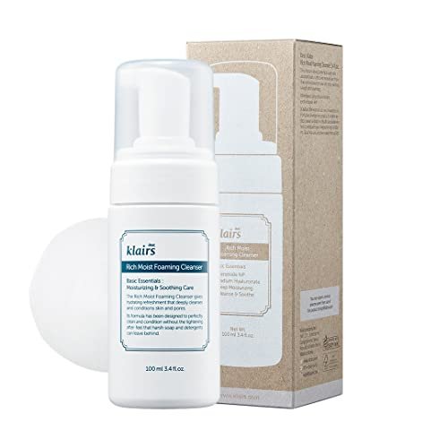 DearKlairs Rich Moist Foaming Cleanser – Sanfte Reinigung für gesunde Haut, 100 ml