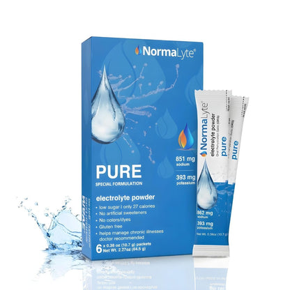 NormaLyte Pure – Elektrolyt-Pulverbeutel | Klinisch getestetes Elektrolyt-Getränk | 6 Portionen für effektive Hydration