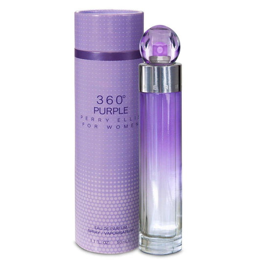 Perry Ellis 360° Purple Eau De Parfum Spray for Women – Fruchtiger & Blumiger Damenduft, Lang anhaltend – 50 ml