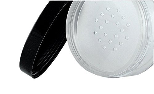 Teensery 2er-Pack 50g 50ml Plastik-Leerdosen mit Siebdeckel für Puder, Blush und Make-up - Transparent