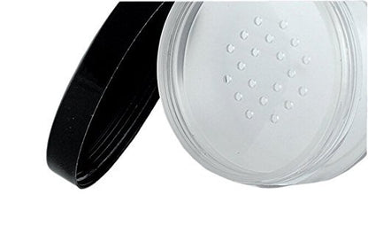 Teensery 2er-Pack 50g 50ml Plastik-Leerdosen mit Siebdeckel für Puder, Blush und Make-up - Transparent