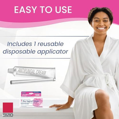 Clotrimazol USP 1% 7-Tage Vaginalcreme 1,5 oz (45 g) – Behandlung von Scheidenpilzinfektionen, Anti-Juckreiz-Creme für äußeren Juckreiz & Reizungen (3er-Pack)