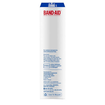 BAND-AID Sterile Flexible Fabric Pflaster, hautfarben, extra groß, 10er-Pack – Komfortabler Schutz für Wunden & Schnittverletzungen