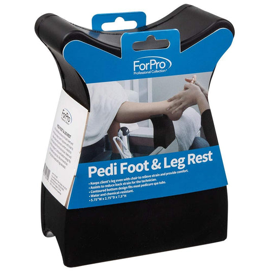 ForPro Professional Collection Pedi Fuß- und Beinablage, tragbar, 5,75 x 2,75 x 7,5 cm, Schwarz