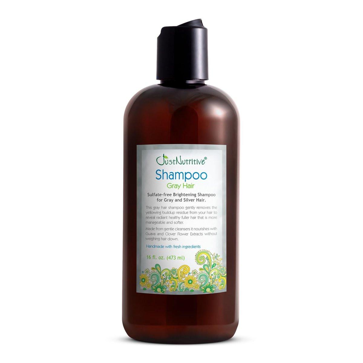 Just Nutritive Graues Haar Shampoo | Natürliche Pflege für graues Haar | 473 ml